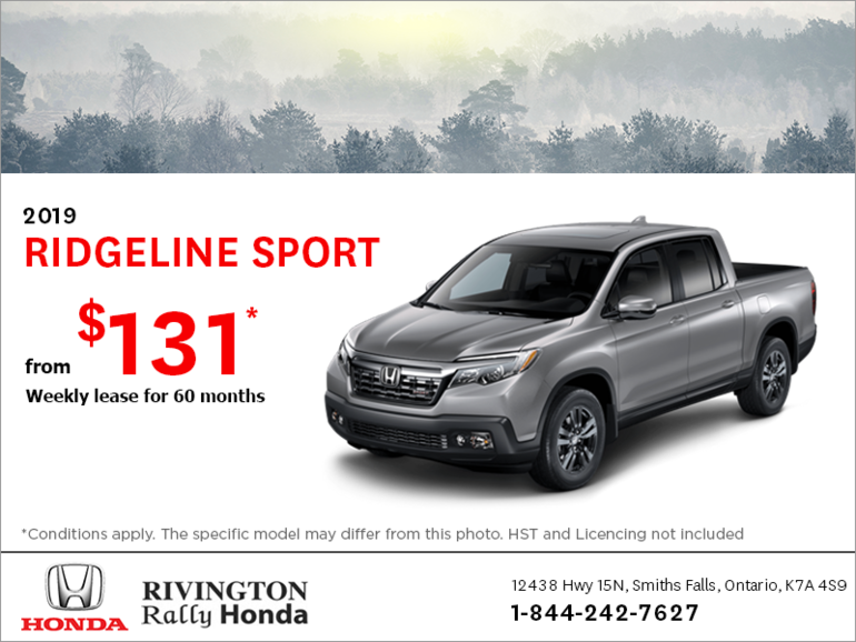 Lease the 2019 Honda Ridgeline!