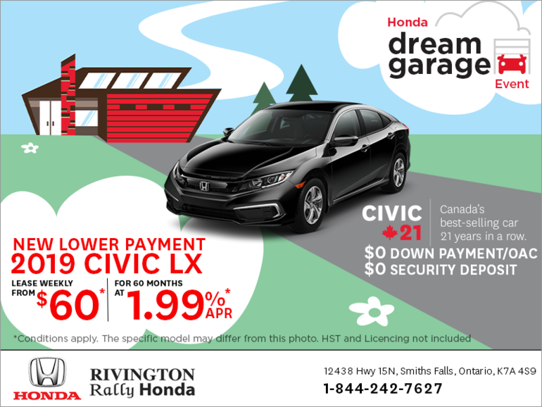 Lease the 2019 Honda Civic!