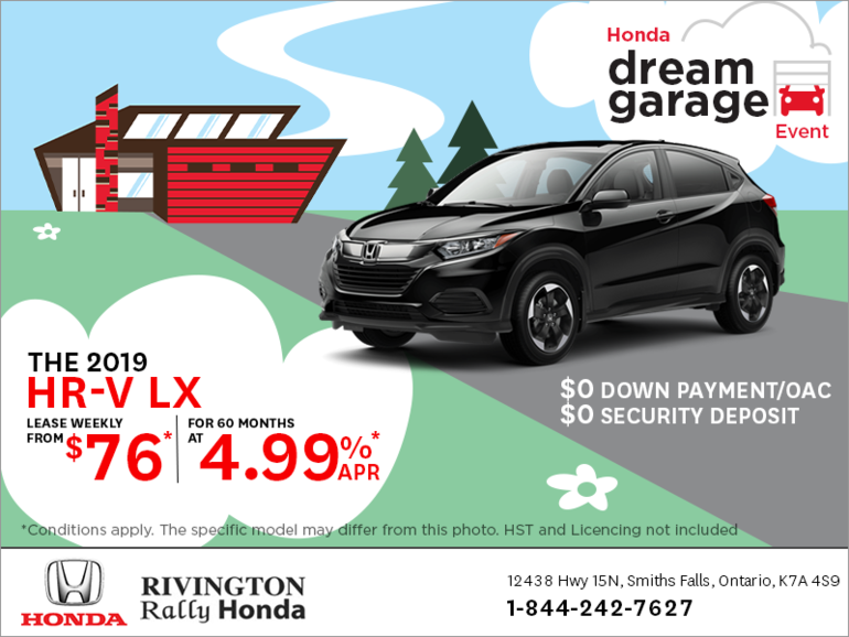 Lease the 2019 Honda HR-V!