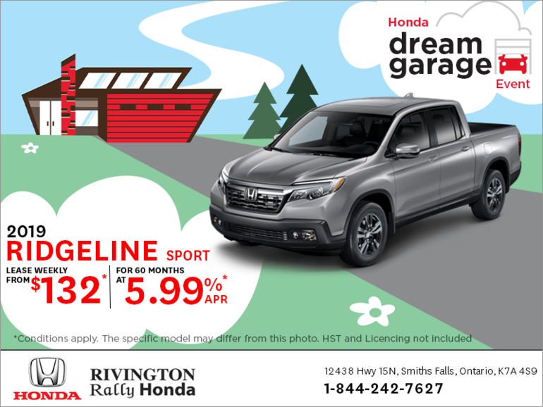 Lease the 2019 Honda Ridgeline!