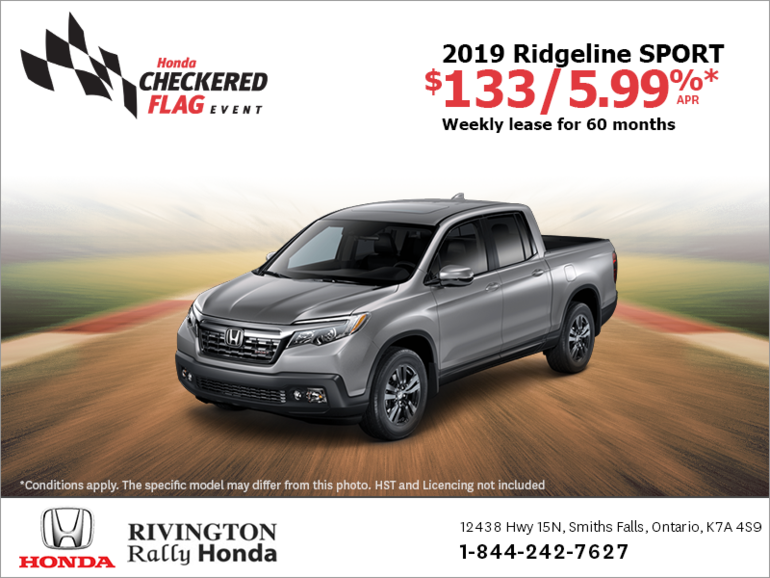 Lease the 2019 Honda Ridgeline!