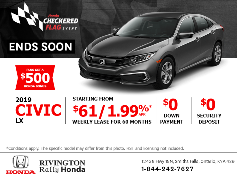 Lease the 2019 Honda Civic!