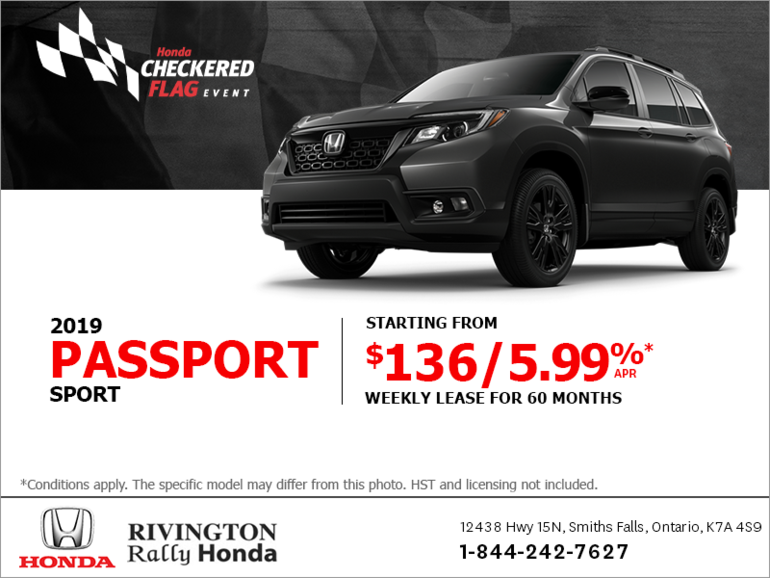 Lease the 2019 Honda Passport!