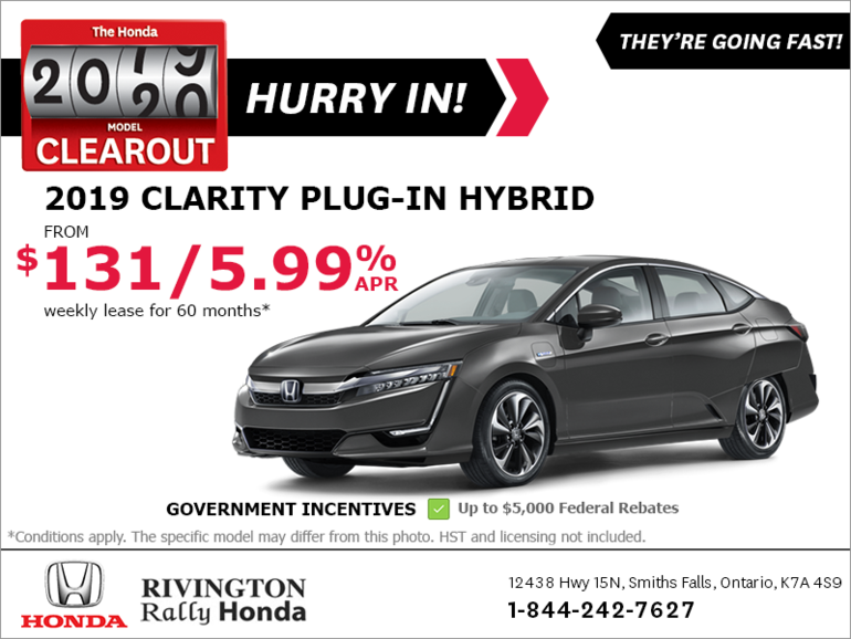 Lease the 2019 Honda Clarity!