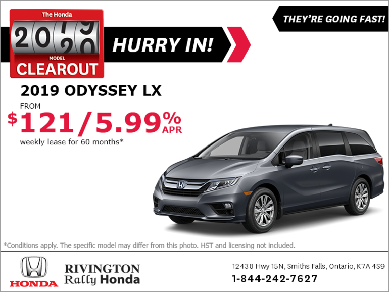 Lease the 2019 Honda Odyssey!