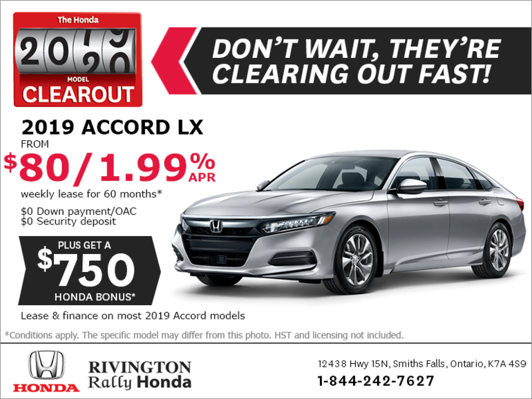 Lease the 2019 Honda Accord Sedan!