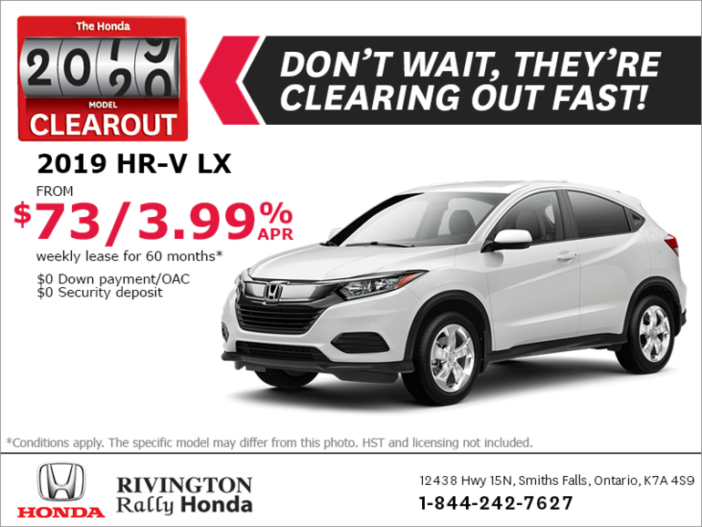 Lease the 2019 Honda HR-V!