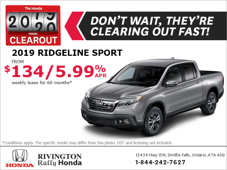 Honda Ridgeline Lease >> Lease The 2019 Honda Ridgeline Rivington Rally Honda Honda Ridgeline Lease >> Lease The 2019 Honda Ridgeline Rivington Rally Honda