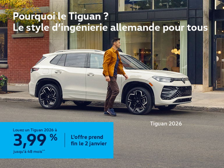 Procurez-vous le Volkswagen Tiguan 2026