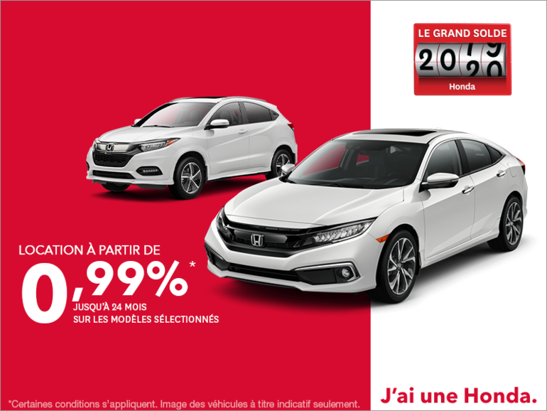 Le grand solde 2019 Honda