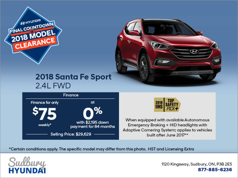 Get the 2018 Santa Fe Sport!