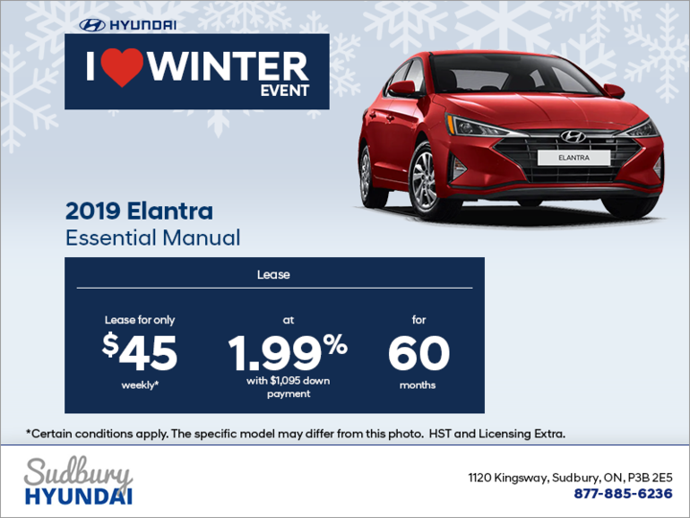 Lease the 2019 Elantra!