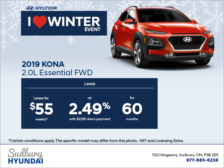Lease the 2019 Kona!