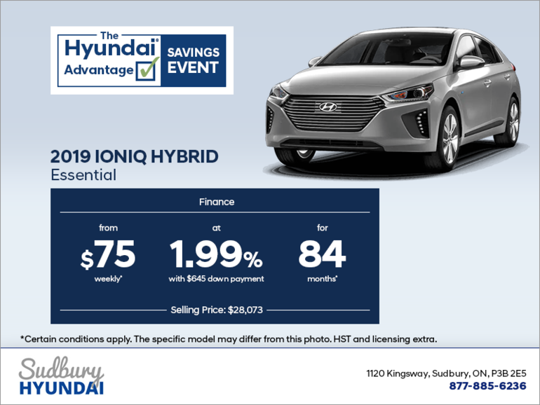 Finance the 2019 Ioniq Hybrid!