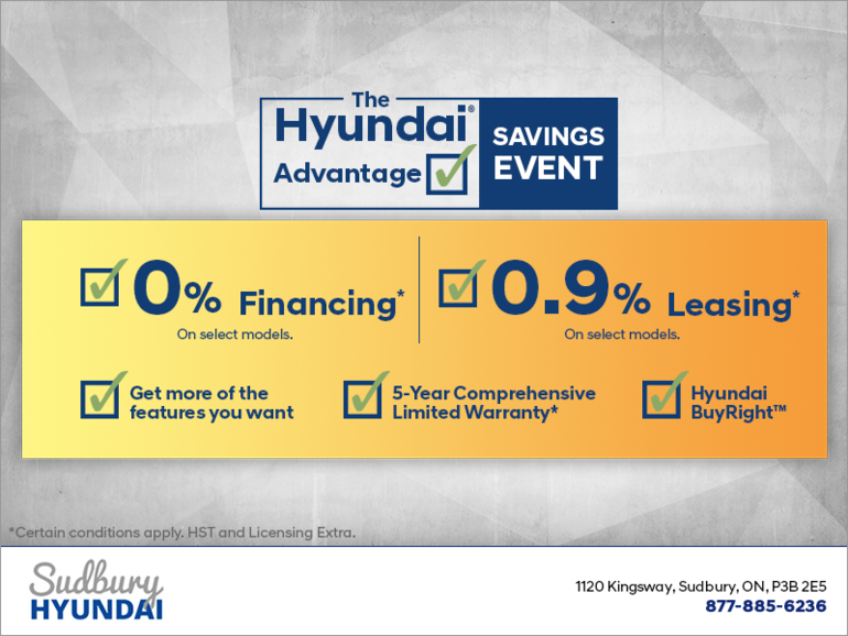 The Hyundai advantage saving Event!