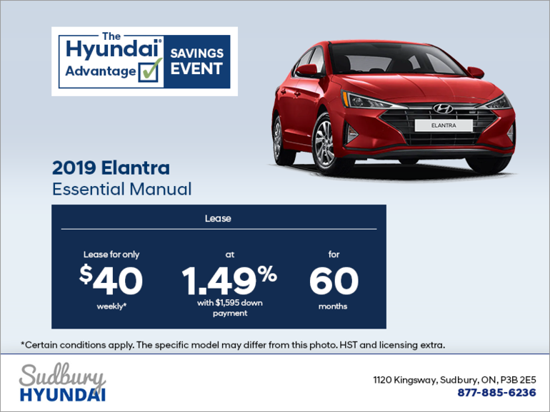 Lease the 2019 Elantra!