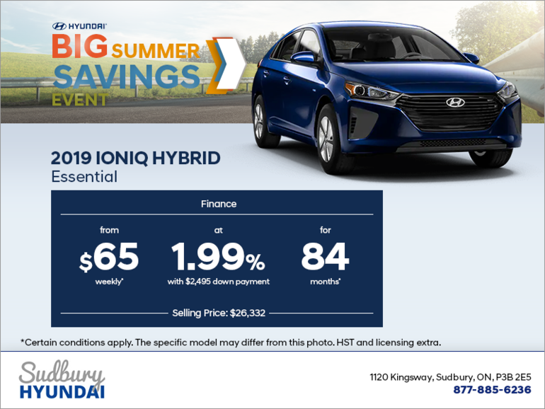 Finance the 2019 IONIQ Hybrid!