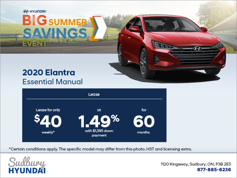 Lease the 2020 Elantra!