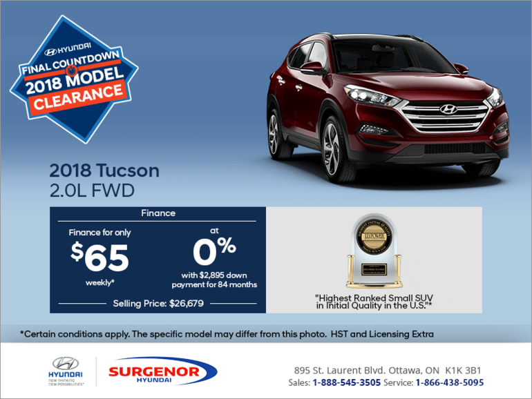 Get the 2018 Tucson today!