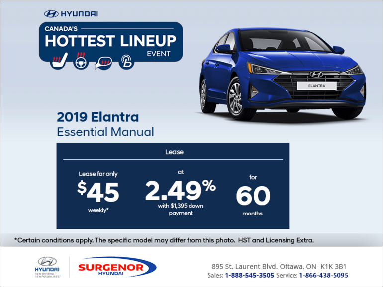 Lease the 2019 Elantra!
