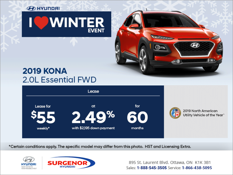 Lease the 2019 Kona!