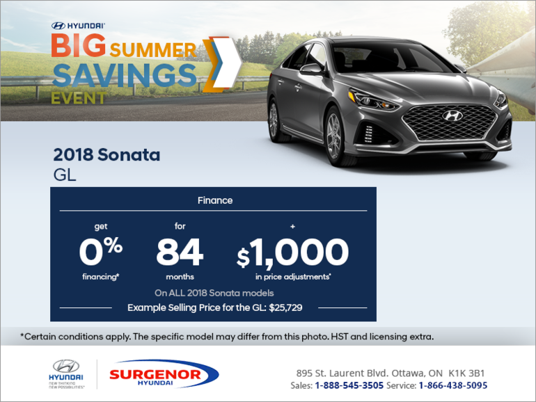 Finance the 2018 Sonata!