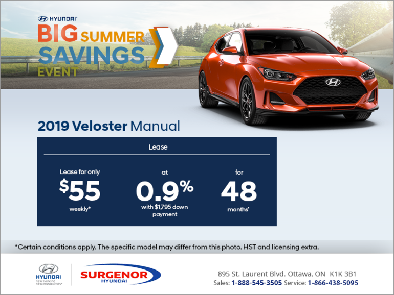 Lease the 2019 Veloster!