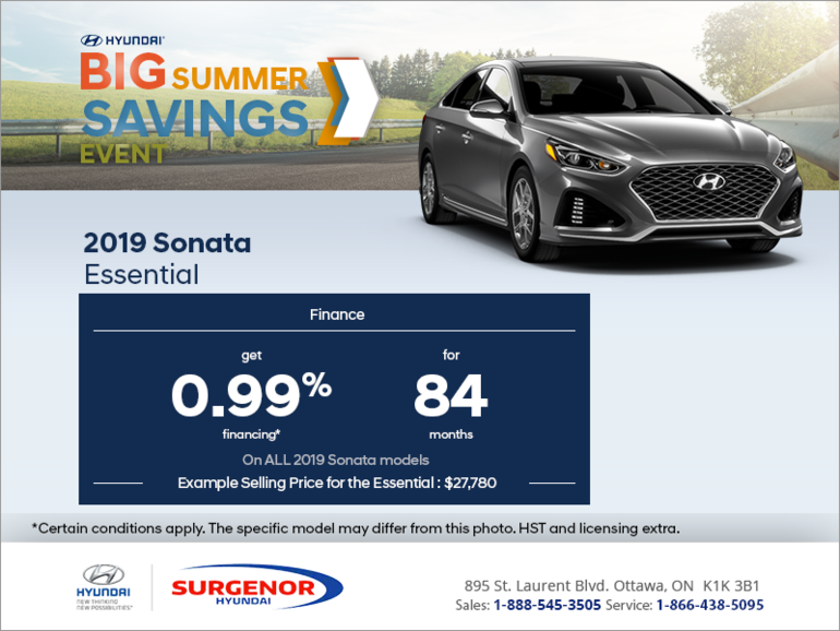 Finance the 2019 Sonata!