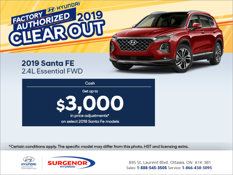 Get the 2019 Sante Fe!
