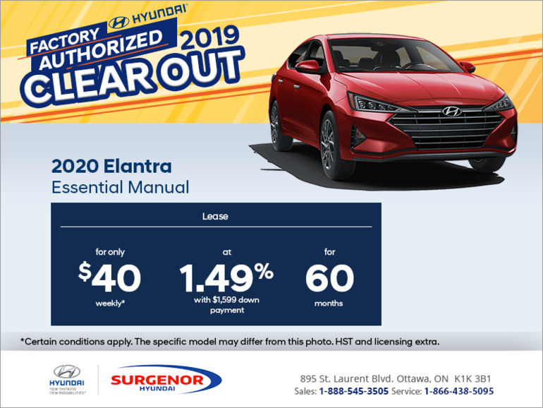 Lease the 2020 Elantra!