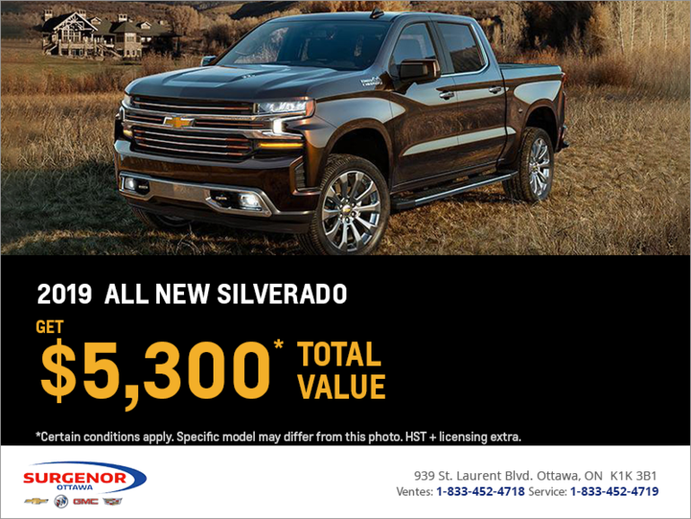 Get the All New 2019 Chevrolet Silverado