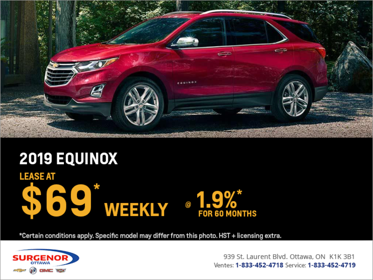 Lease the 2019 Chevrolet Equinox