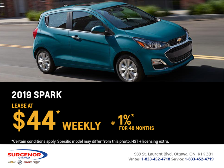 Lease the 2019 Chevrolet Spark
