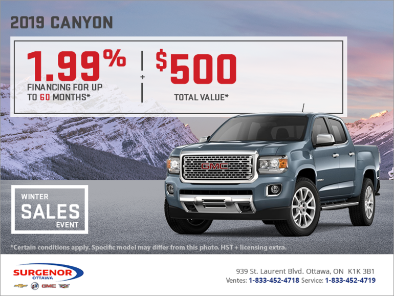 The 2019 GMC Canyon