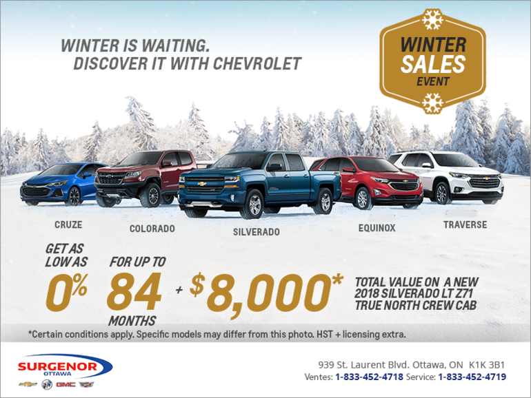 Winter is Waiting. Discover it With Chevrolet.