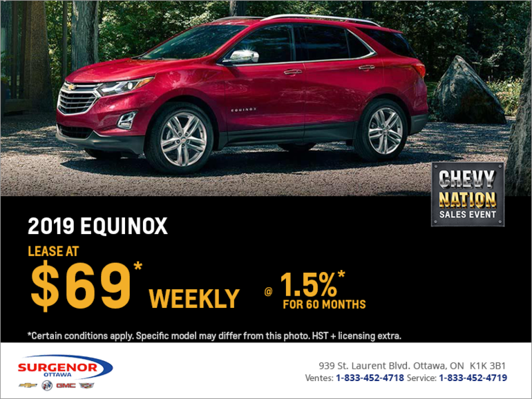 Lease the 2019 Chevrolet Equinox