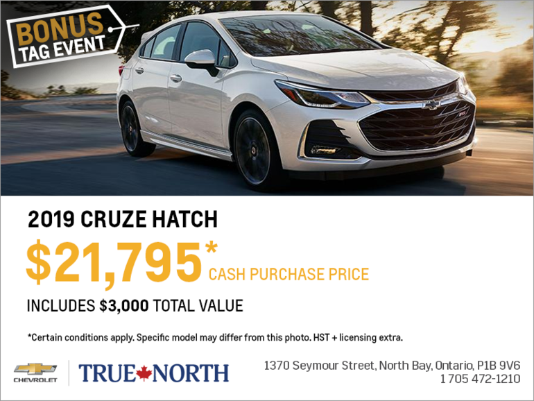 Get the 2019 Chevrolet Cruze Hatch