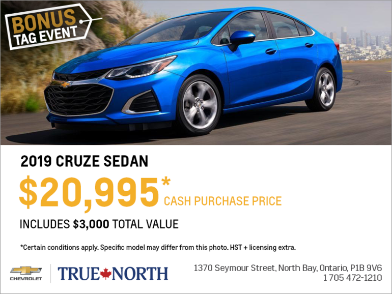 Get the 2019 Chevrolet Cruze Sedan