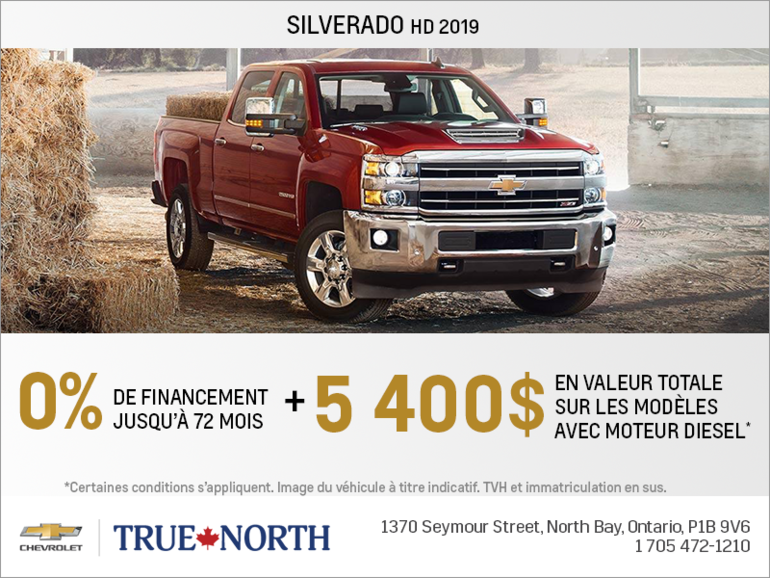 Obtenez le Chevrolet Silverado 2500 HD 2019