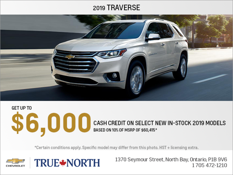 Get the 2019 Chevrolet Traverse
