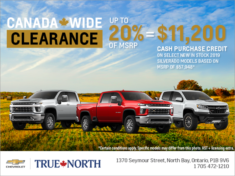 The Chevrolet Canada Wide Clearance Event!