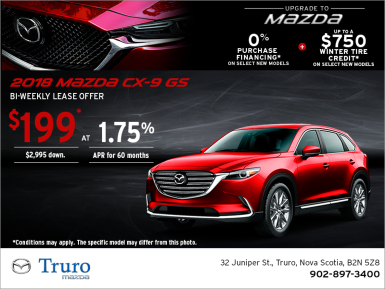 Get the 2018 Mazda CX-9 Today!