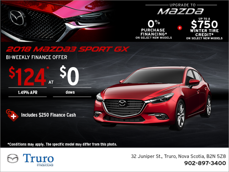 Get the 2018 Mazda3 Sport Today!