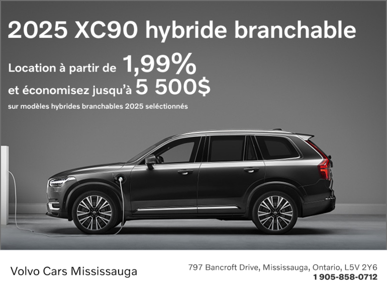 Le Volvo XC90 2025 branchable