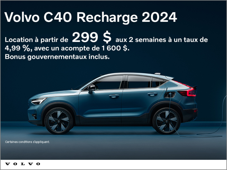 Le Volvo C40 2024 Recharge