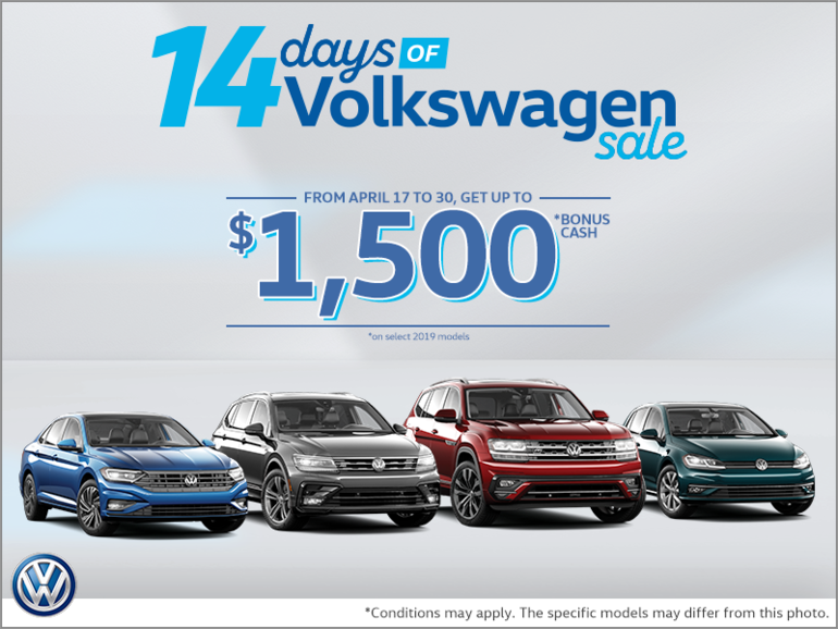 14 days of Volkswagen Sale