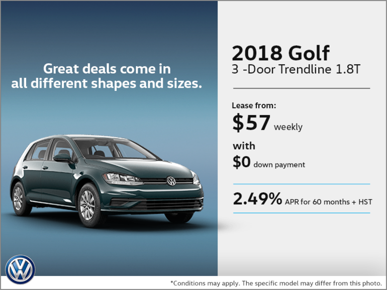 Lease the 2018 Golf 3-Door!