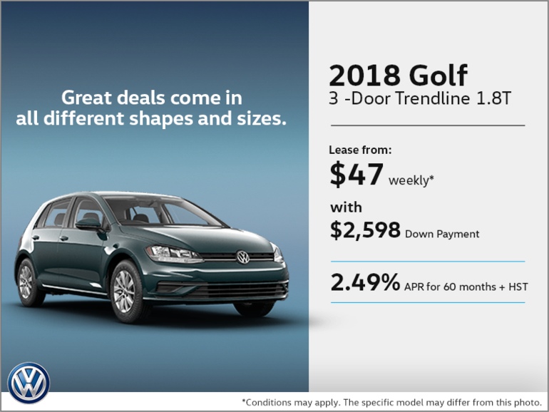 Lease the 2018 Golf 3-Door!