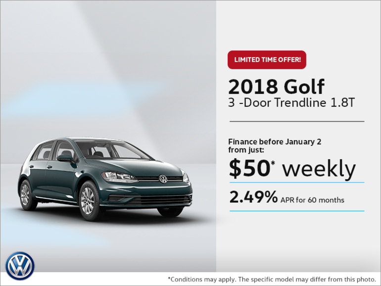 Lease the 2018 Golf 3-Door!