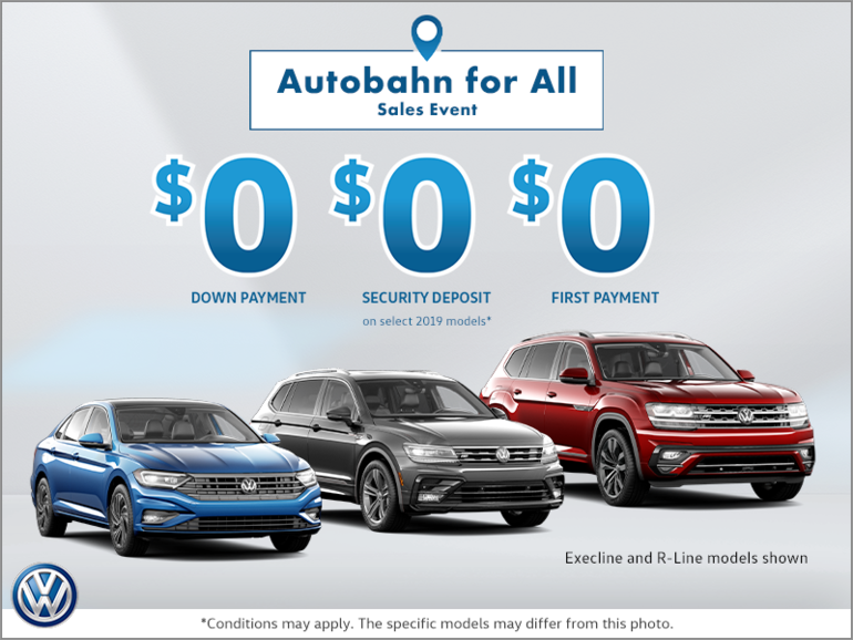 Autobahn for All Sales Event